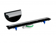 Жолоб водостічний Prevex EasyLine Classic 350-1070 мм з матовою гратами EL-CLBR10A-003