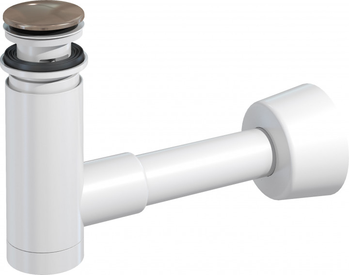 Сифон для раковини Prevex EasyClean телескопічний click-clack d40 метал бронза 1512415