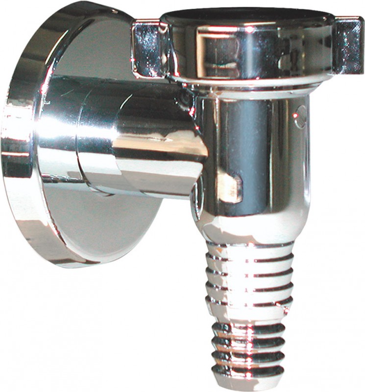 Сифон для стиральной машины Prevex 32 мм с розеткой хром A60132-01