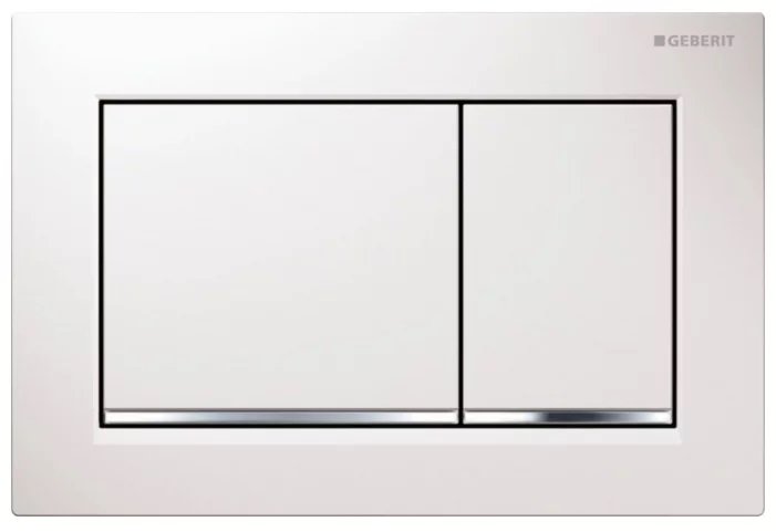 Панель смыва для унитаза Geberit Omega30 двойной смыв пластик хром глянцевый/хром матовый лакированный 115.080.JQ.1