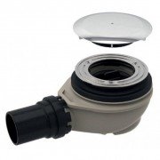 Сифон для душевого поддона Geberit d 90 с крышкой сливного отверстия глянцевый хром 150.552.21.1