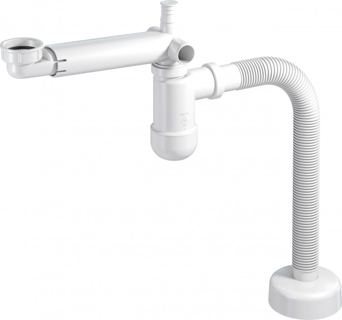 Сифон для раковины Prevex Preloc c накидной гайкой 5/4 гофра 32 мм PR3-N4NF3-004