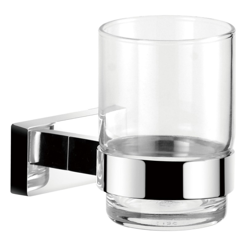 Cтакан для зубних щіток Imprese Valtice хром/скло 120320