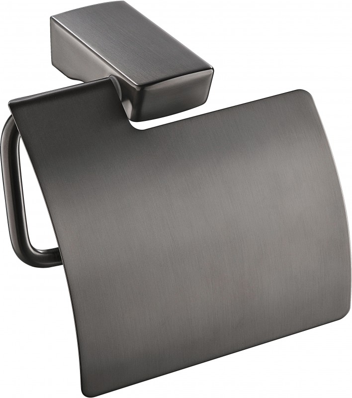 Тримач туалетного паперу Imprese Grafiky настінний з кришкою чорний нікель ZMK041807220