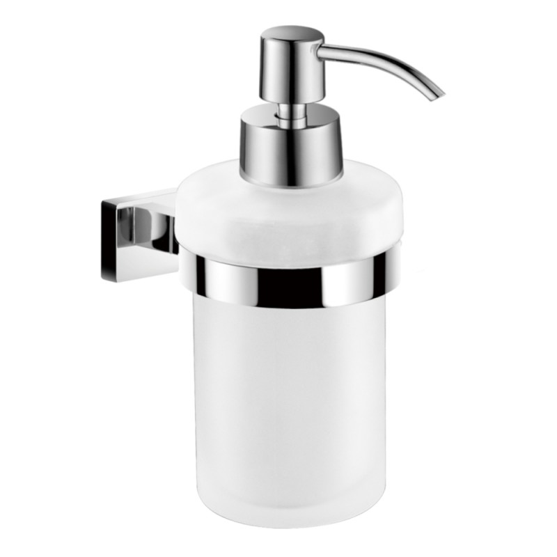 Дозатор для жидкого мыла Imprese Valtice настенный матовое стекло/хром 170320