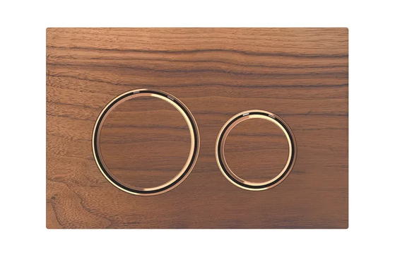 Панель смыва для унитаза Geberit Sigma21 двойной смыв декоративные кольца красное золото/панель и клавиши черный орех 115.650.JX.1