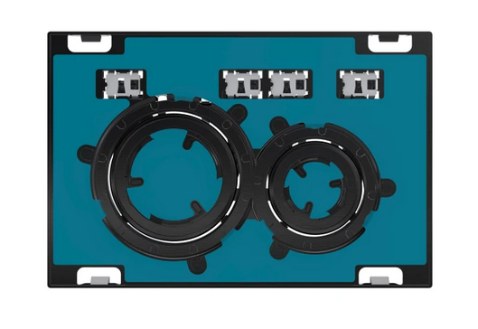 Панель змиву для унітазу Geberit Sigma21 подвійний змив декоративні кільця хромований чорний/панель і клавіші на замовлення 115.651.00.1