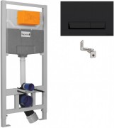 Система інсталяції Imprese 3 в 1 з бачеом та чорною панеллю змиву i8122B