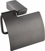 Тримач туалетного паперу Imprese Grafiky настінний з кришкою чорний нікель ZMK041807220