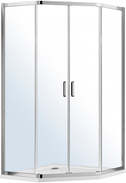 Душевая кабина Eger Iris 90x90 с поддоном профиль хром/прозрачное стекло 599-142