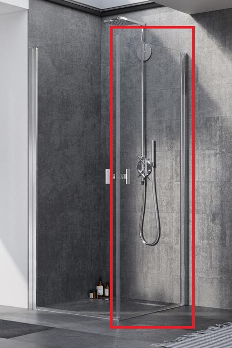 Душові двері Radaway Nes 8 KDD I 80 правосторонні хром/прозоре скло 10071080-01-01R