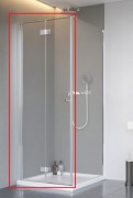 Душевые двери Radaway Nes 8 KDJ B 100 левосторонние хром/прозрачное стекло 10075100-01-01L