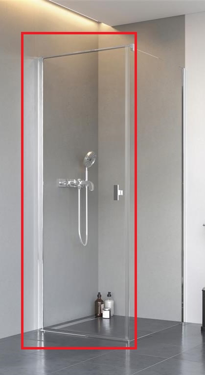 Душові двері Radaway Nes 8 KDJ I 100 лівобічні хром/прозоре скло 10072100-01-01L