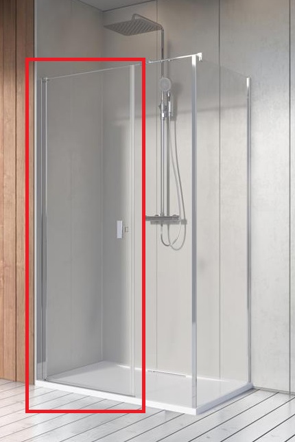 Душевые двери Radaway Nes 8 KDS I 78 левосторонние хром/прозрачное стекло 10073140-01-01L