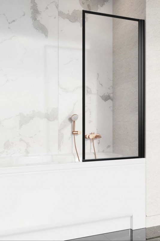 Шторка для ванної Radaway Nes Black PNJ I Frame 90 права чорний/скло Frame 10011090-54-56R