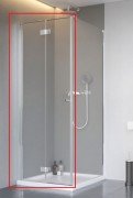 Душевые двери Radaway Nes 8 KDJ B 90 левосторонние хром/прозрачное стекло 10075090-01-01L