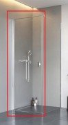 Душові двері Radaway Nes 8 KDJ I 100 лівобічні хром/прозоре скло 10072100-01-01L