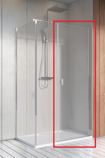 Душові двері Radaway Nes 8 KDS I 68 правосторонні хром/прозоре скло 10073120-01-01R