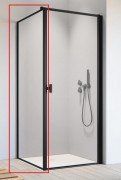Стенка душевая Radaway Nes Black KDJ I Frame S1 100 см черный/стекло Frame 10039100-54-56