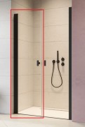Душевые двери Radaway Nes 8 Black DWD I 35 левосторонние черный/прозрачное стекло 10077035-54-01L