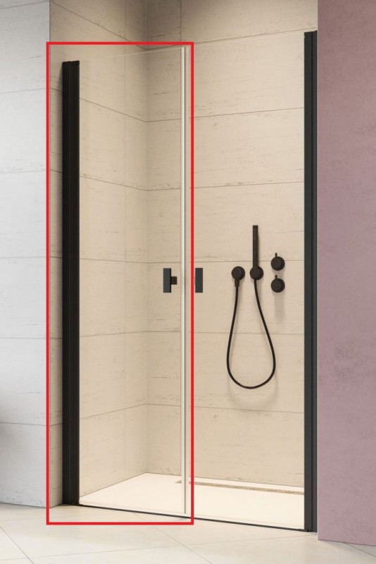 Душевые двери Radaway Nes 8 Black DWD I 50 левосторонние черный/прозрачное стекло 10077050-54-01L