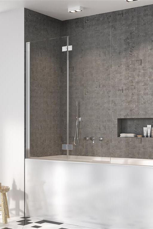 Шторка для ванной Radaway Nes 8 PND I 130 правая хром/прозрачное стекло 10060130-01-01R