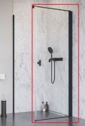 Душові двері Radaway Nes 8 Black KDJ I 100 правосторонні чорний/прозоре скло 10072100-54-01R