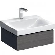 Тумба для раковины Geberit Xeno² с одним выдвижным ящиком ДСП серый/меламин древесная структура 500.505.43.1