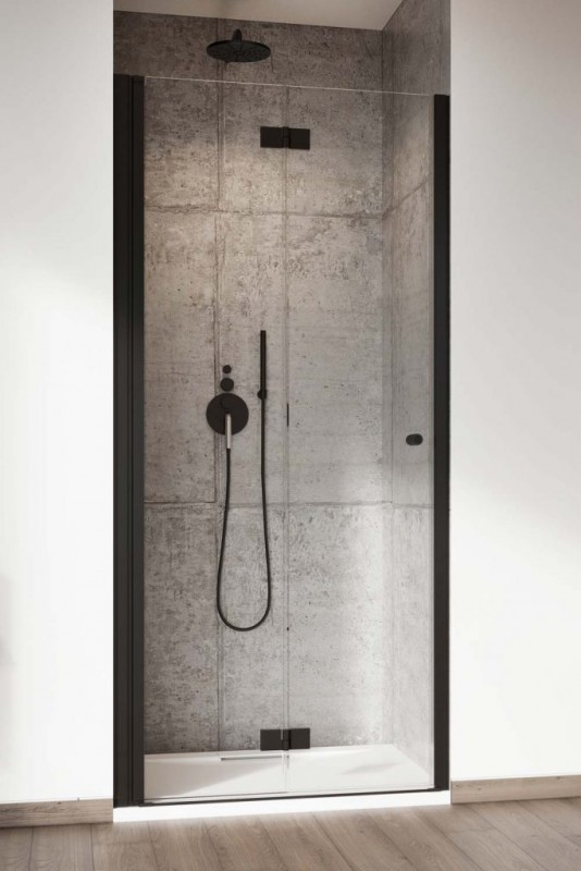 Душевые двери Radaway Nes 8 Black DWB 90 левосторонние черный/прозрачное стекло 10079090-54-01L