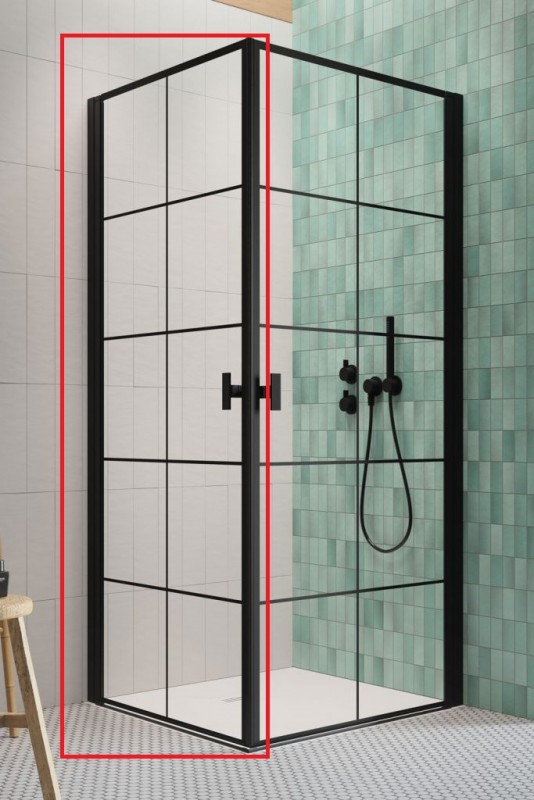 Душевые двери Radaway Nes 8 Black KDD I Factory 80 левосторонние черный/стекло Factory 10071080-54-55L