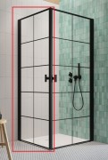 Душевые двери Radaway Nes 8 Black KDD I Factory 100 левосторонние черный/стекло Factory 10071100-54-55L