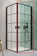 Душевые двери Radaway Nes 8 Black KDD I Factory 90 правосторонние черный/стекло Factory 10071090-54-55R