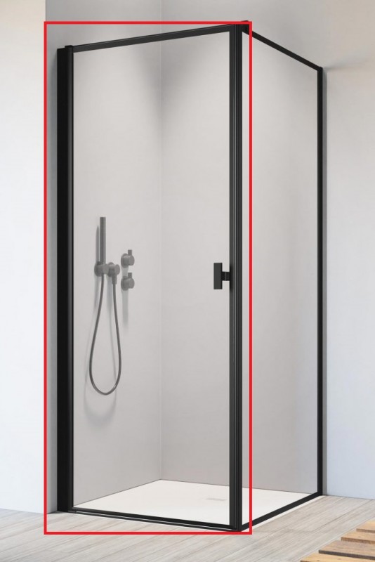Душові двері Radaway Nes 8 Black KDJ I Frame 80 лівобічні чорний/скло Frame 10072080-54-56L