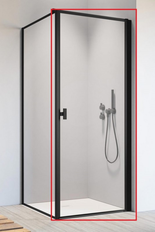 Душові двері Radaway Nes 8 Black KDJ I Frame 80 правосторонні чорний/скло Frame 10072080-54-56R