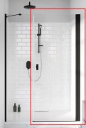 Душові двері Radaway Nes 8 Black DWS 69,5 правобічні чорний/прозоре скло 10078110-54-01R