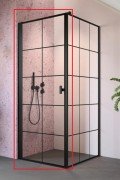 Душевые двери Radaway Nes 8 Black KDJ I Factory 90 левосторонние черный/стекло Factory 10072090-54-55L