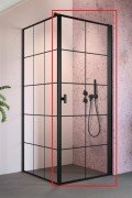 Душевые двери Radaway Nes 8 Black KDJ I Factory 90 правосторонние черный/стекло Factory 10072090-54-55R