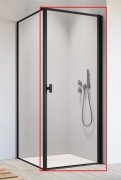 Душові двері Radaway Nes 8 Black KDJ I Frame 80 правосторонні чорний/скло Frame 10072080-54-56R