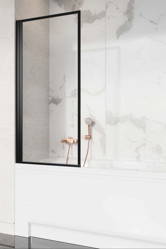 Шторка для ванной Radaway Nes 8 Black PNJ I Frame 90 левая черный/стекло Frame 10061090-54-56L