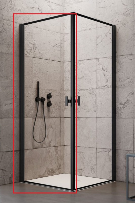 Душові двері Radaway Nes 8 Black KDD I Frame 100 лівобічні чорний/скло Frame 10071100-54-56L