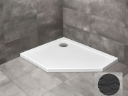 Душевой поддон Radaway Doros PT E Stone Anthracite 100х80 левосторонний под камень акрил антрацит SDRPT1080-01-64SL