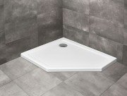 Душевой поддон Radaway Doros PT E Stone White 100х80 левосторонний под камень акрил белый SDRPT1080-01-04SL