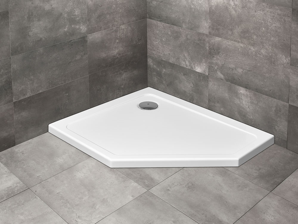 Душевой поддон Radaway Doros PT E Stone White 100х90 левосторонний под камень акрил белый SDRPT1090-01-04SL