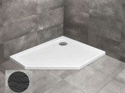 Душовий піддон Radaway Doros PT E Stone Anthracite 100х80 правобічний під камінь акрил антрацит SDRPT1080-01-64SR