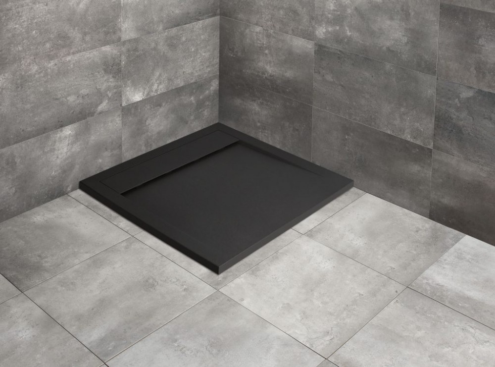 Душовий піддон Radaway Teos C 90х90 литтєвий мармур чорний HTC9090-54