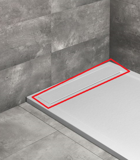 Декоративная крышка для душевого поддона Radaway Teos литьевой мрамор белый HT70-04