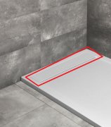 Декоративная крышка для душевого поддона Radaway Teos литьевой мрамор белый HT70-04