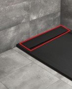 Декоративная крышка для душевого поддона Radaway Teos литьевой мрамор черный HT90-54