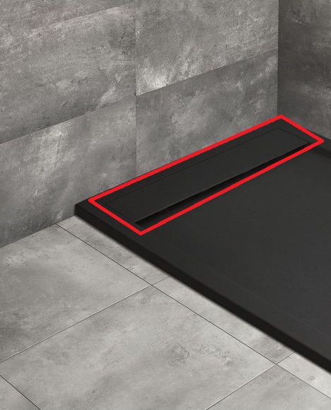 Декоративна кришка для душового піддону Radaway Teos литтєвий мармур чорний HT100-54