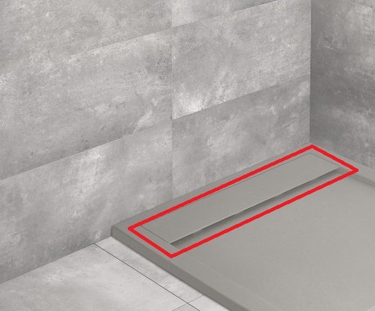 Декоративная крышка для душевого поддона Radaway Teos литьевой мрамор цемент HT90-74